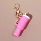 Mini Tumbler Keychains With Butterfly Charm