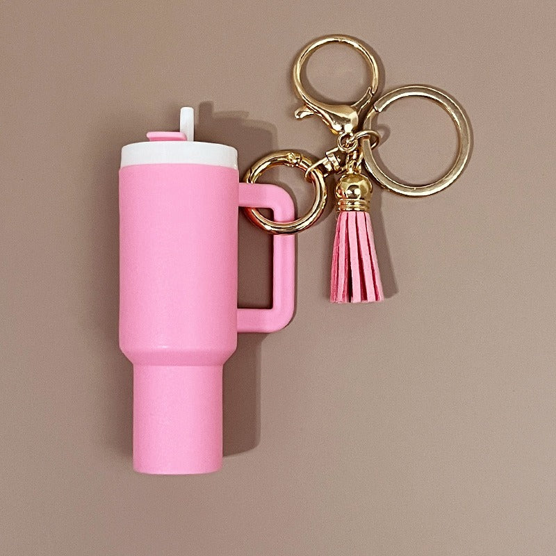 Mini Tumbler Keychains With Tassel