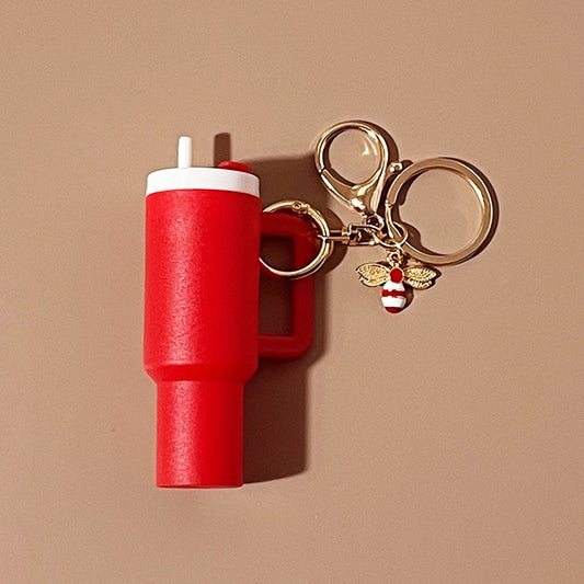 Mini Tumbler Keychains With Bee Charm