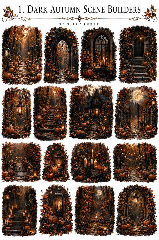 Dark Autumn Collection | UVDTF 9.5 x14 Element Sheets 821