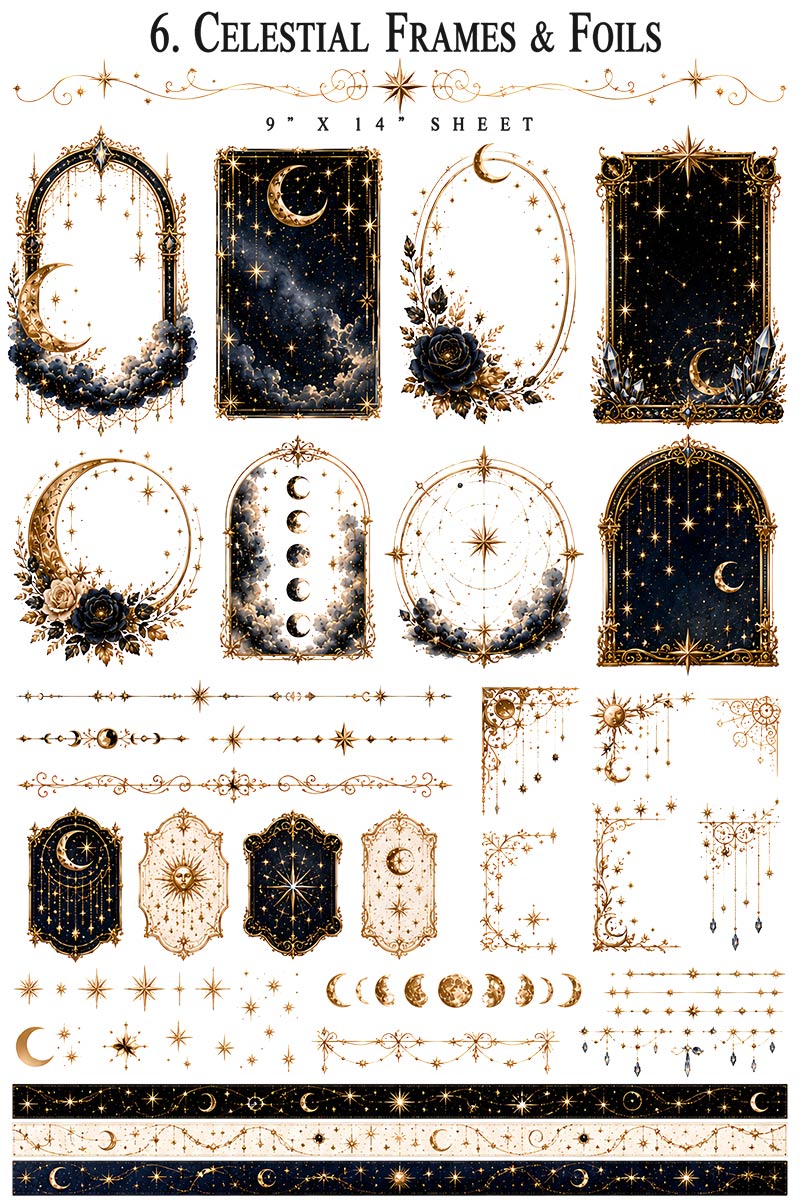 Celestial Collection | UVDTF 9.5 x14 Element Sheets 825