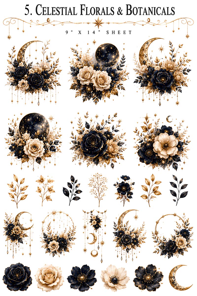 Celestial Collection | UVDTF 9.5 x14 Element Sheets 825