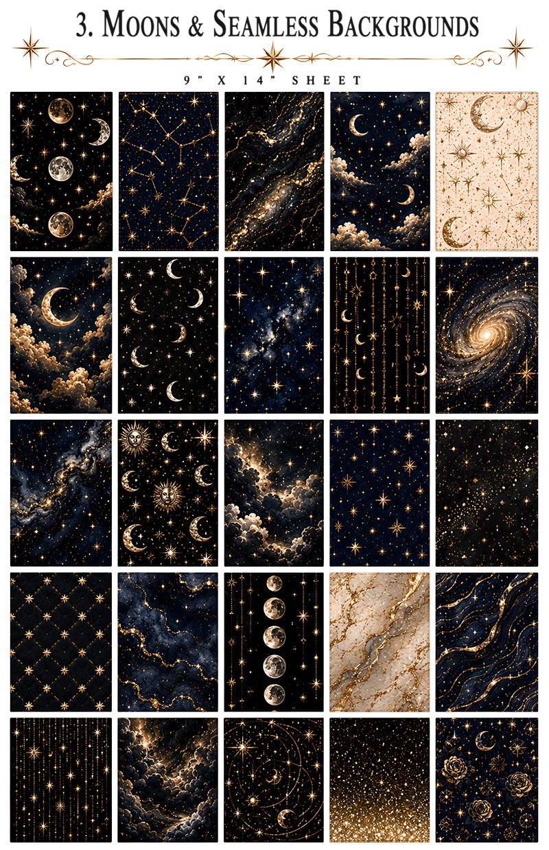 Celestial Collection | UVDTF 9.5 x14 Element Sheets 825