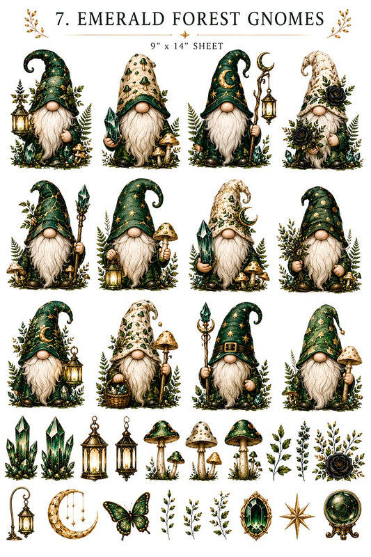 Emerald Forrest Collection | UVDTF 9.5 x14 Element Sheets 817