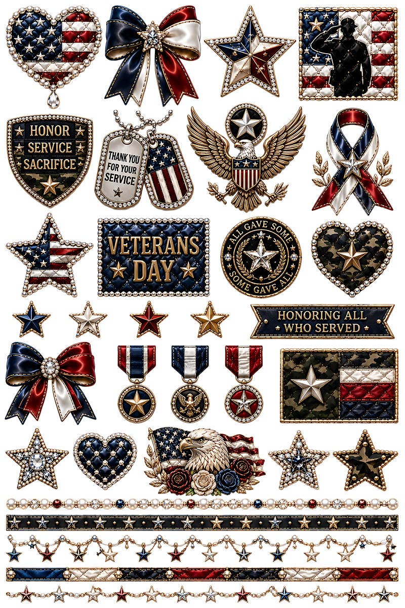 Americana Collection | UVDTF 9.5 x14 Element Sheets