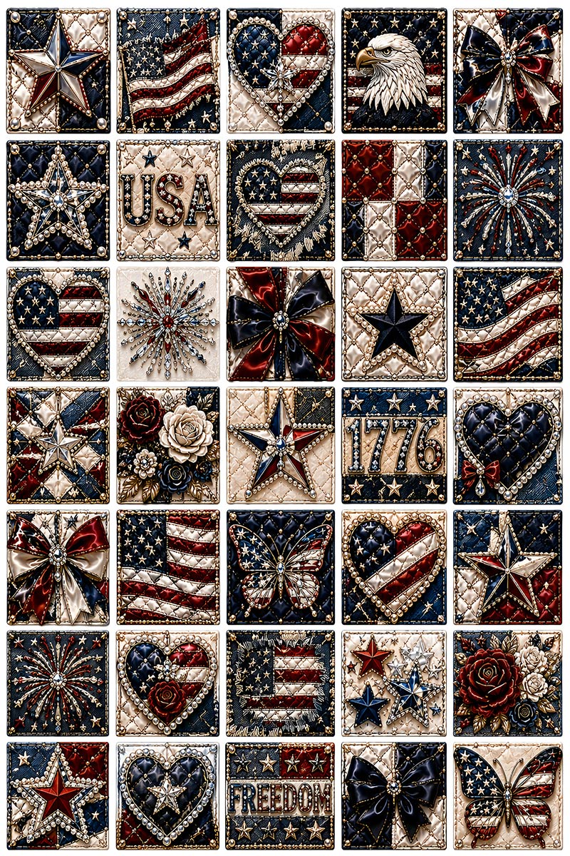 Americana Collection | UVDTF 9.5 x14 Element Sheets