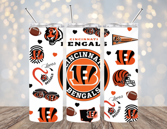 UVDTF 20 oz Cup Football 2169