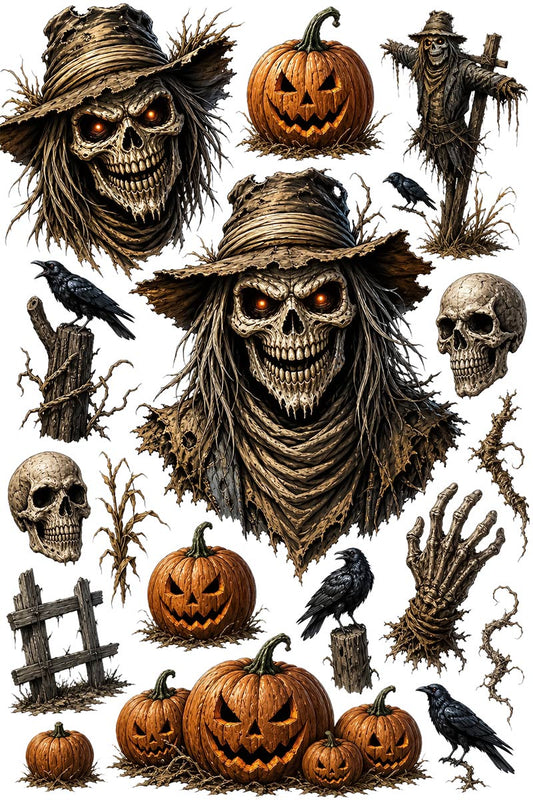 Creepy Character Collection | UVDTF 9.5 x14 Element Sheets 813