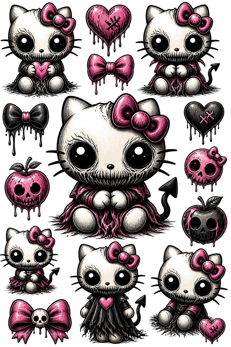 Creepy Character Collection | UVDTF 9.5 x14 Element Sheets