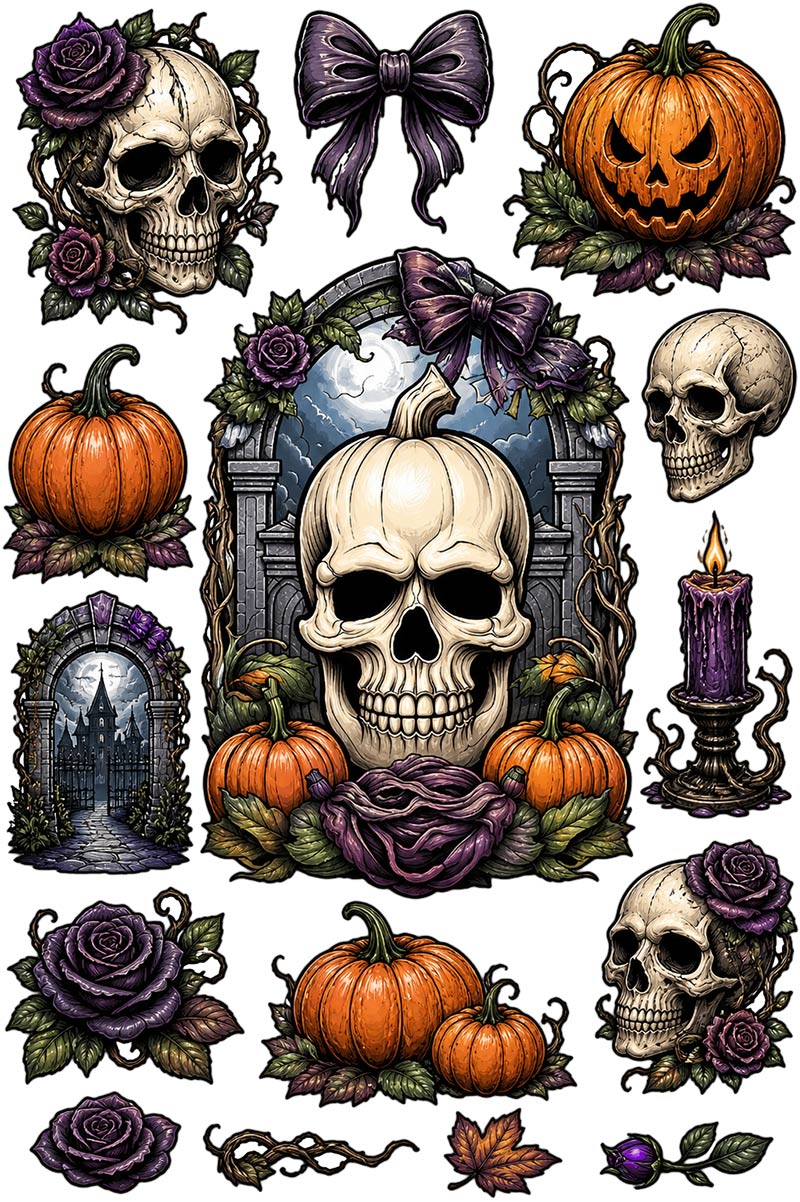 Creepy Character Collection | UVDTF 9.5 x14 Element Sheets