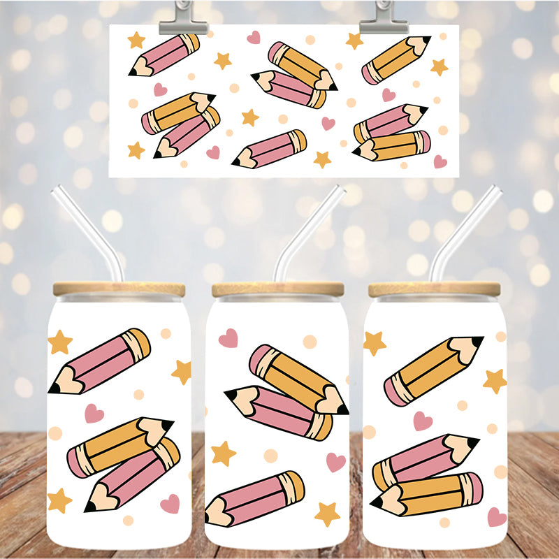 16 oz UvDtf Cup Wrap Pencils 1399