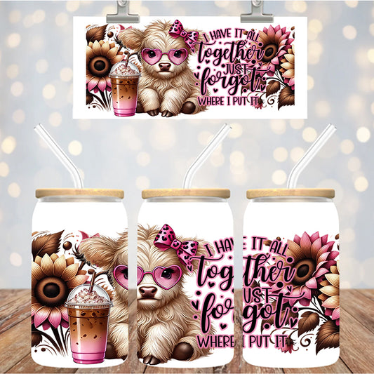 16 oz Uv Dtf Cup Wrap I Have It All Together 1205