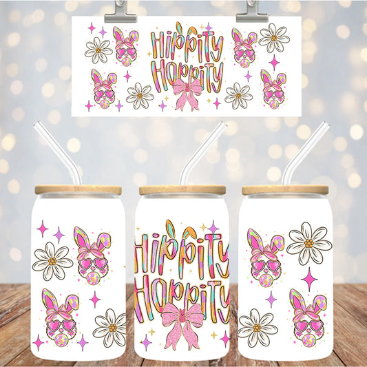 16 oz Uv Dtf Cup Wrap Hippity Hoppity 1212