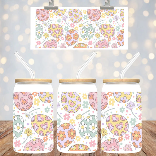 16 oz Uv Dtf Cup Wrap Easter Eggs 1215