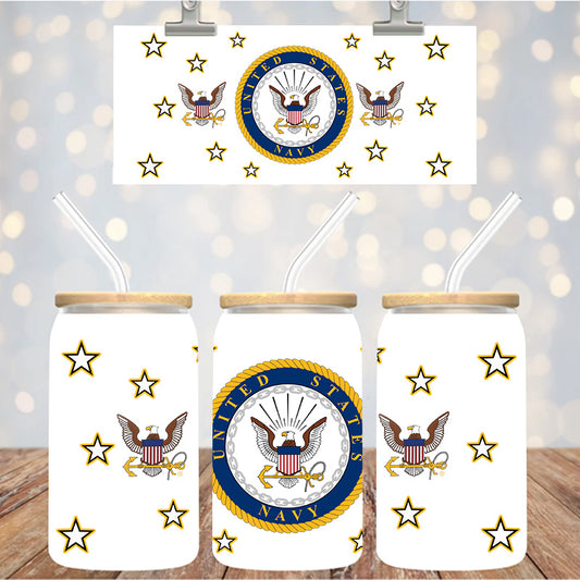 16 oz Uv Dtf Cup Wrap Navy 1227