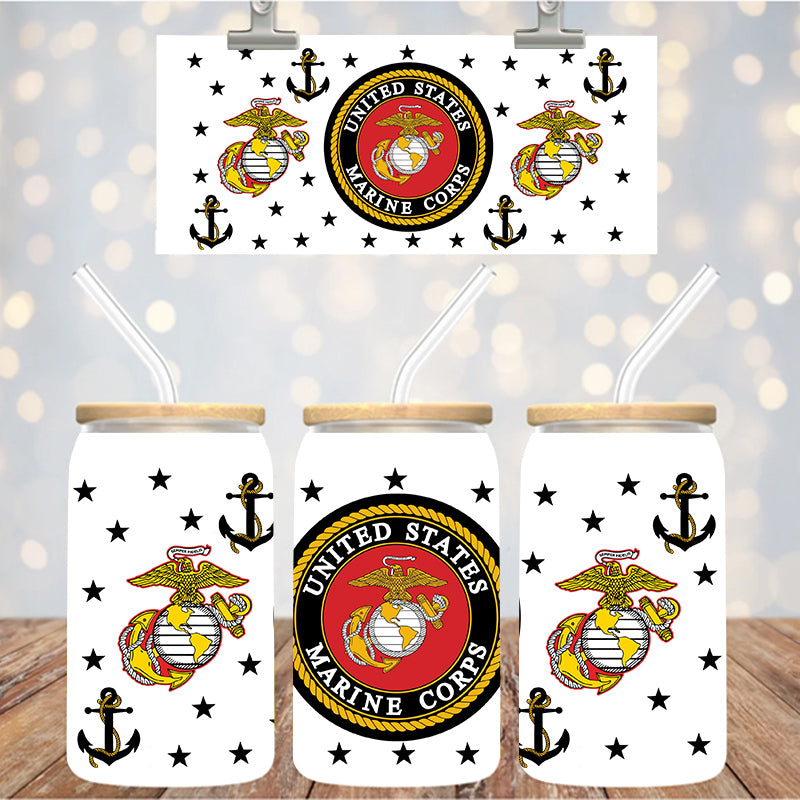 16 oz Uv Dtf Cup Wrap Marine Corps 1230