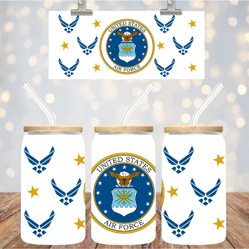 16 oz Uv Dtf Cup Wrap Air Force 1226