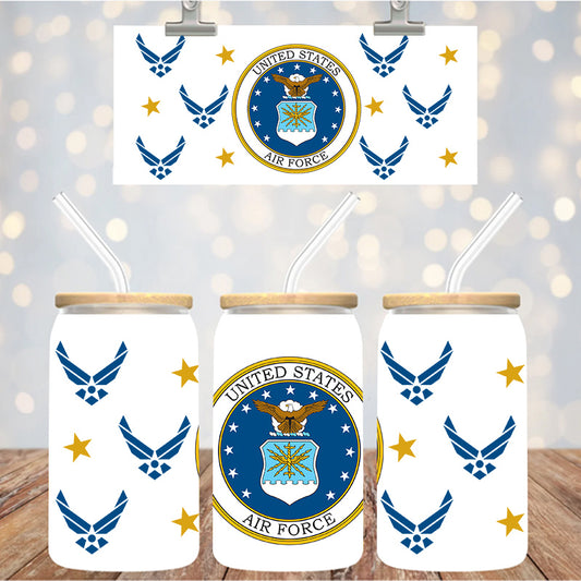 16 oz Uv Dtf Cup Wrap Air Force 1226