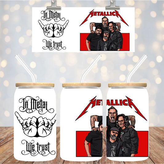 16 oz Uv Dtf Cup Wrap Metallica 1236
