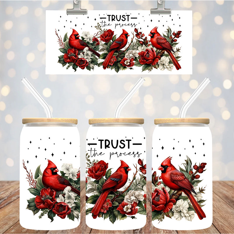 16 oz Uv Dtf Cup Wrap Cardinals Trust the Process 1242