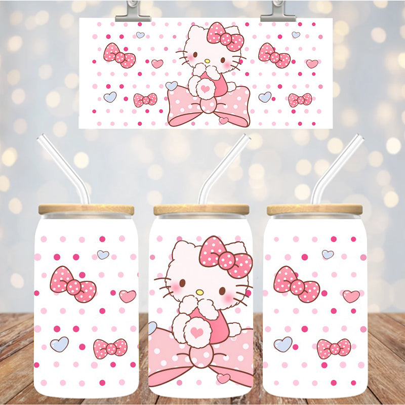 16 oz Uv Dtf Cup Wrap HK Kitty 1034
