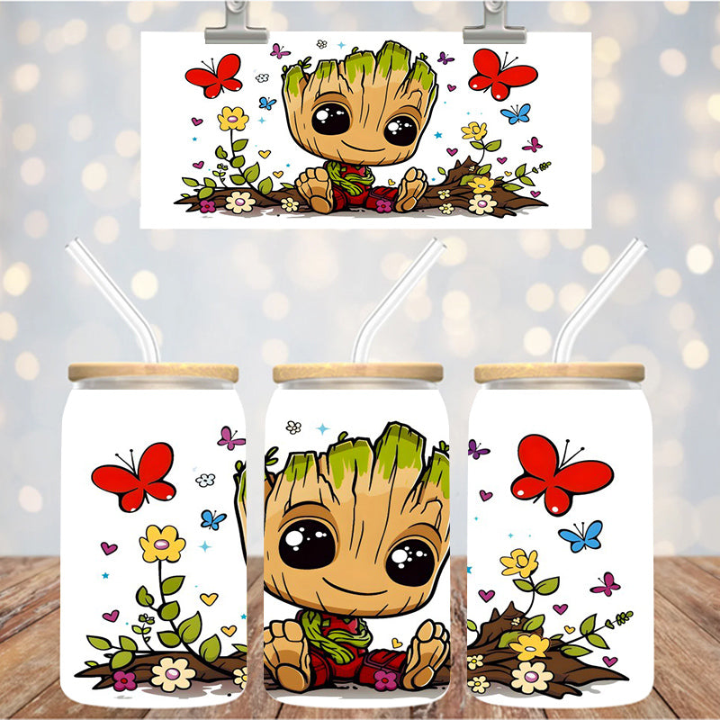 16 oz Uv Dtf Cup Wrap Groot 1247