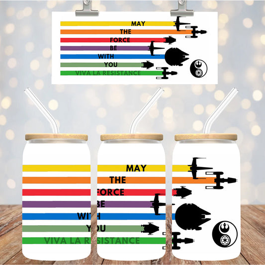 16 oz Uv Dtf Cup Wrap May The Force Be With you 1220