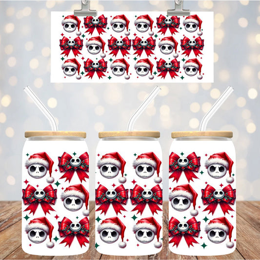 16 oz Uv Dtf Cup Wrap Nightmare Jack Christmas 1077