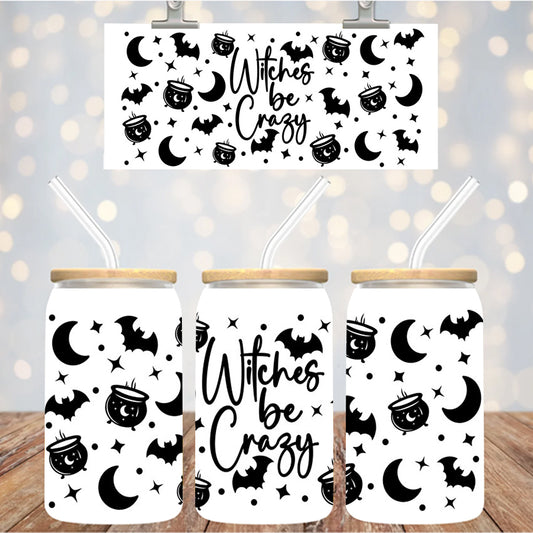 16 oz Uv Dtf Cup Wrap Witches be crazy 1170