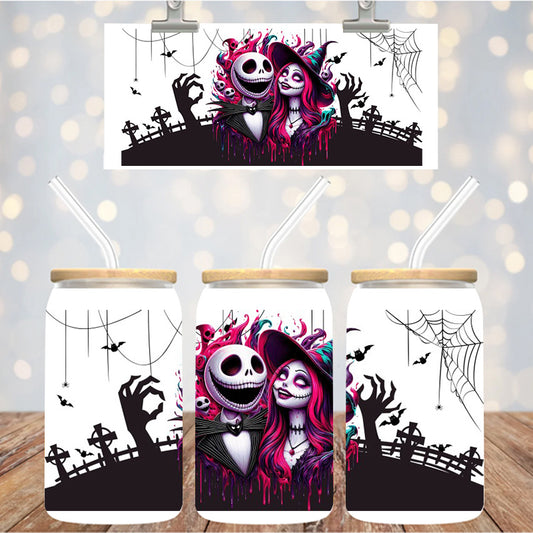 16 oz Uv Dtf Cup Wrap Jack Sally 1158