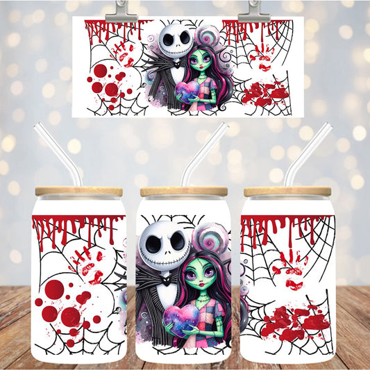 16 oz Uv Dtf Cup Wrap Jack Nightmare 1178