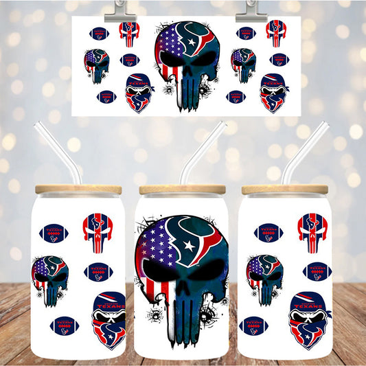 16 oz Uv Dtf Cup Wrap Football 1282