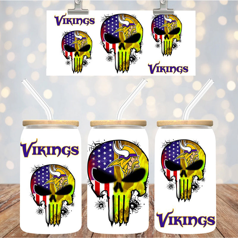 16 oz Uv Dtf Cup Wrap Football 1273