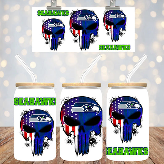 16 oz Uv Dtf Cup Wrap Football 1269