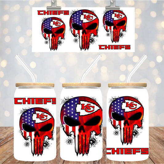 16 oz Uv Dtf Cup Wrap Football 1278