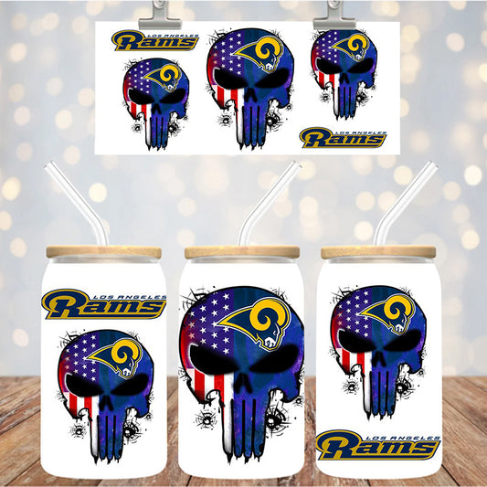 16 oz Uv Dtf Cup Wrap Football 1293