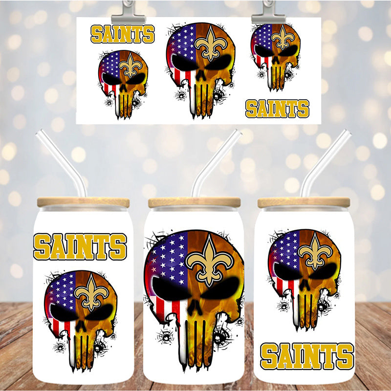 16 oz Uv Dtf Cup Wrap Football 1264
