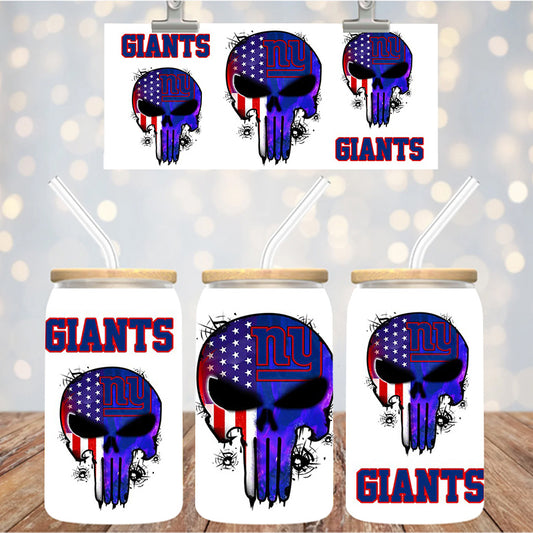 16 oz Uv Dtf Cup Wrap Football 1266