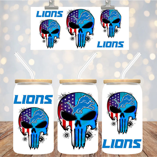 16 oz Uv Dtf Cup Wrap Football 1295