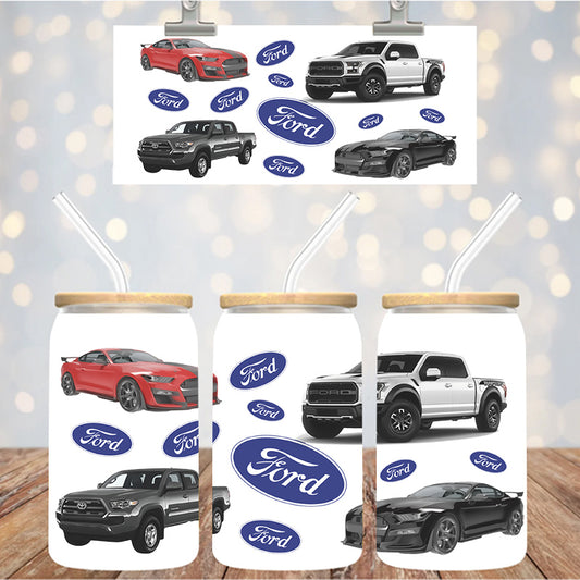16 oz Uv Dtf Cup Wrap Ford 1221