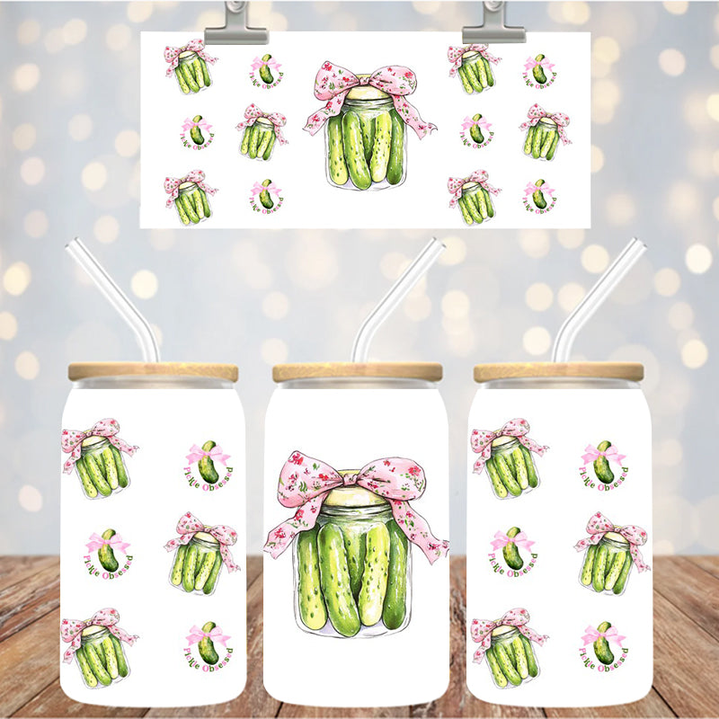 16 oz Uv Dtf Cup Wrap Pickles 104