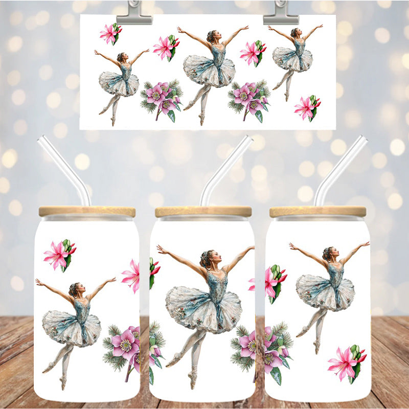 16 oz Uv Dtf Cup Wrap Ballerina 1080
