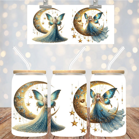 16 oz Uv Dtf Cup Wrap Fairy Moon 1084