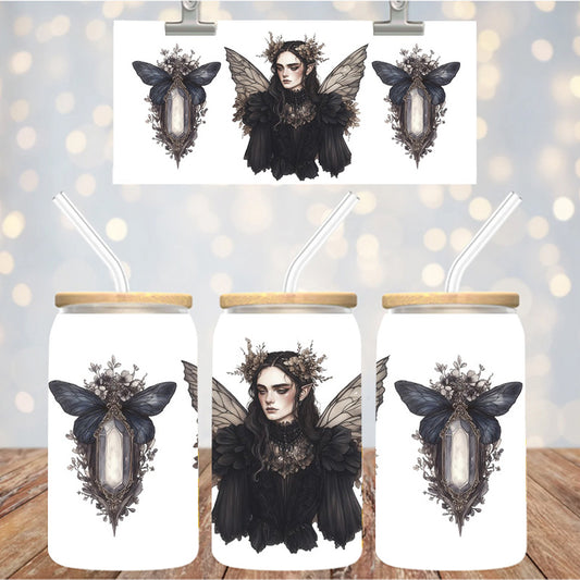 16 oz Uv Dtf Cup Wrap Dark Fairy 1097