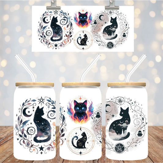 16 oz Uv Dtf Cup Wrap Cats 1134