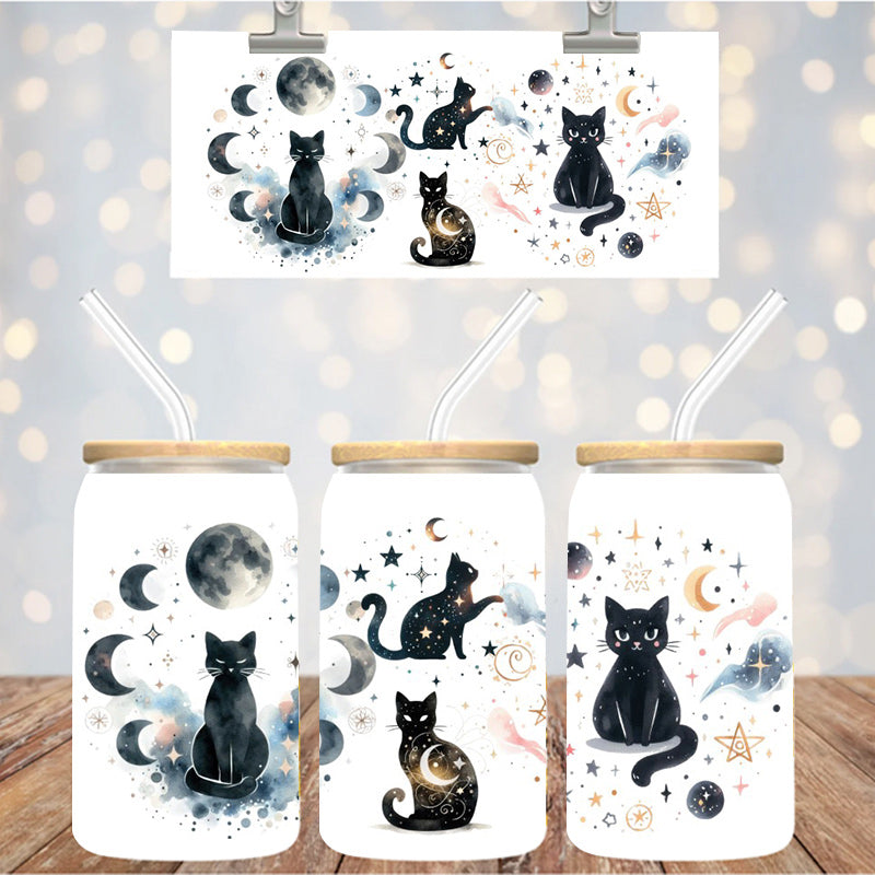 16 oz Uv Dtf Cup Wrap Cats 1122