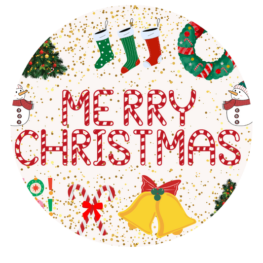 UVDTF 2.5" Ornament Decal Merry Christmas