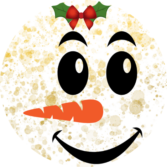 UVDTF 2.5" Round Ornament Decal Snowman
