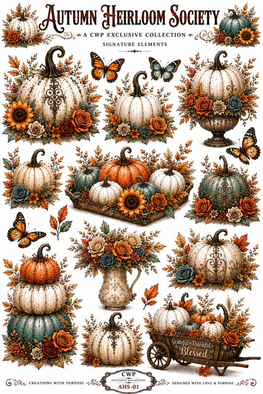 Autumn Heirloom Society | UVDTF 9.5 x14 Element Sheet 962