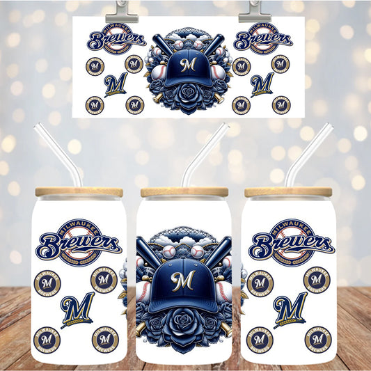 16 oz Uv Dtf Cup Wrap Baseball 955